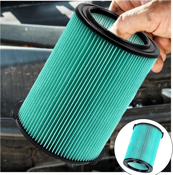2 Pack VF6000 5-Layer Filter Replacement for Ridgid Wet Dry 5-20 Gallon Wet Dry Vacuums WD5500 WD0671 WD6425 WD7000 WD1280 WD1851 RV2400A RV2600B, 2 Pack VF3502 Shop Vac Bags, 4 Pack Foam Sleeve