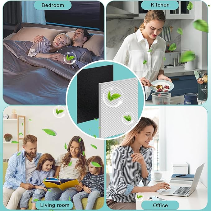 8 Pack115115 H13 HEPA Replacement Filter A Size 21 - c535 Compatible with Winix Plasma Wave Air Purifier 5300-2, C535, 6300, 5300, 6300-2, P300, AM90, 9000, 5000, 5000B