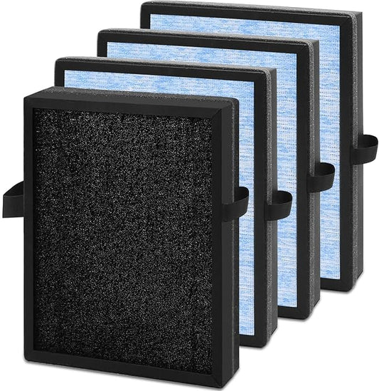 MK04 Air Filter Replacement Compatible With Aroeve MK04 MG04-JH Air Filter Replacement For Pet Dander,4 Pack Replacement Filter For Bedroom And Office, Compared to Part #MK04LX