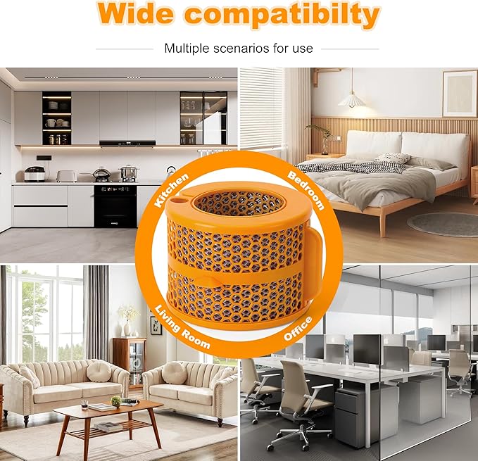 PH04 PH03 Evaporator Filter Replacement Assembly Compatible with Dyson PH01 PH02 PH03 PH04 PH3A Purifier Humidify + Cool, 2 Pack Air Purifier Humidifier Evaporator Filter, 1 Cleaning Brush