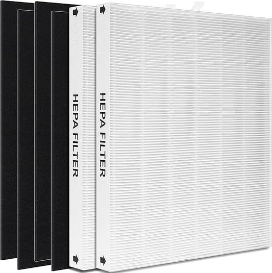 AP-1512HH True HEPA Replacement filter, Compatible with Coway Airmega AP-1512HH, AP-1512HH-FP, AP-1518R, AP-1519P, Item NO #3304899 (2 HEPA Filters + 4 Odor Pre-filters)