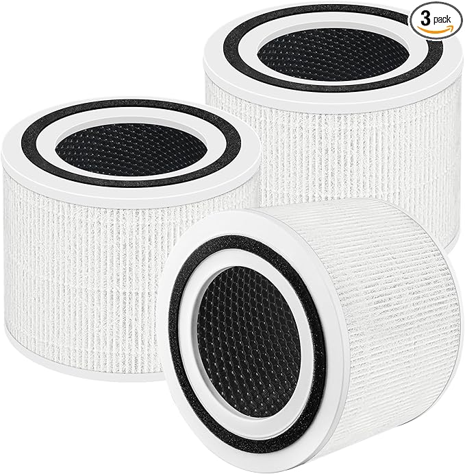 Core P350 Pet Care Replacement Filter for LEVOIT Core P350 Air Purifier, Funmit 3-in-1 New Fine Non-Woven Fabric Pre, H13 True HEPA, Activated Carbon Filter with ARC Formula, Core P350-RF, 3 Pack