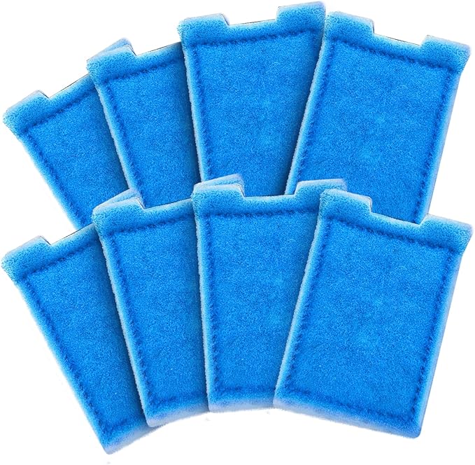 8 Pack Fish Tank Rite-Size Z Filter Cartridges Compatible with MarineLand Aquarium Eclipse Filtration Systems & Hidden Filtration System, and Fit for MarineLand Ailhouette & Portrait Filtration System