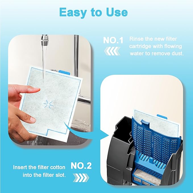 16 Pack Medium Fish Filter Cartridges Replacement Compatible with Aqueon QuietFlow LED PRO Power Size 10/E Internal Power 20 Filter/Zilla Size 20(Extra 12pcs Pads)