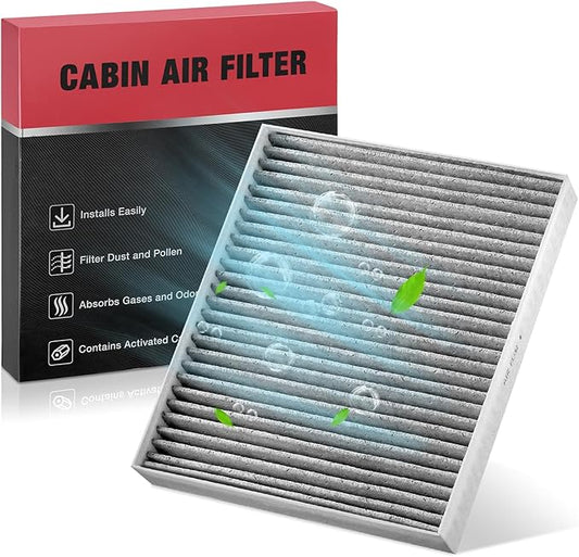 BDFHYK CF12151 Cabin Air Filter w/Activated Carbon Compatible with Hyundai 2015-2019 Sonata 1.6L 2.0L 2.4L l4, Compatible with Kia 2017 2018 2019 Cadenza 3.3L V6