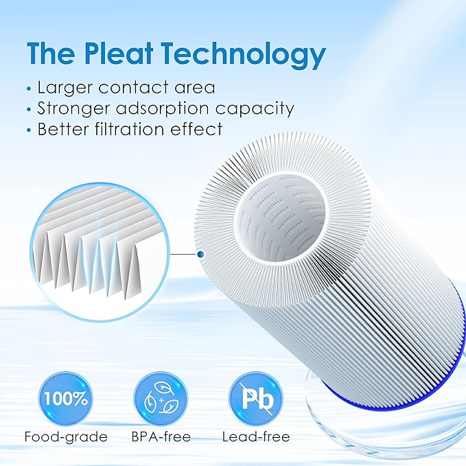 Waterdrop W50PEHD Whole House Water Filter, Replacement for American Plumber, W10-PR, Culligan® R50-BBSA, GE ®FXHSC, GXWH40L, GXWH35F, 5 Micron, 10" x 4.5", High Flow Sediment Filters, Pack of 3