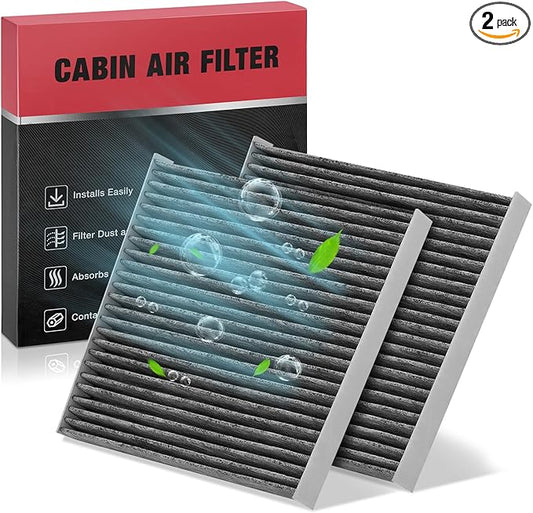 BDFHYK 2 Pack Cabin Air Filters with Activated Carbon Compatible with Toyota Corolla/Matrix 2002-2008, Replace# CF10133
