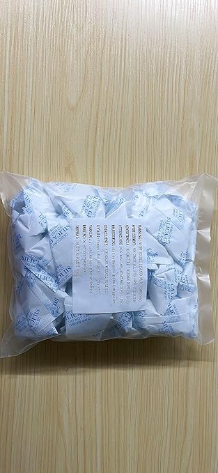 O2frepak 20 Gram(50Packs) Food Grade Moisture Absorbers Silica Gel Packs Desiccant for Storage,Food Safe Dessicant Silica Gel Packets for Moisture Storage Control