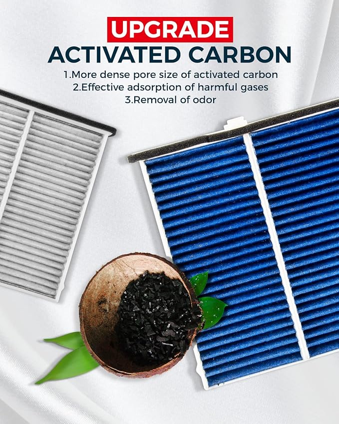 KAX Cabin Air Filter, Replace for GCF003 (CF11811) Mazda3, Mazda6, CX-5 Cabin Filter, Compatibile with KD45-61-J6X, Strong Adsorption w/Upgraded Activated Carbon