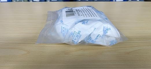 O2frepak 50 Gram(10Packs) Food Grade Moisture Absorbers Silica Gel Packs Desiccant for Storage,Food Safe Dessicant Silica Gel Packets for Moisture Storage Control