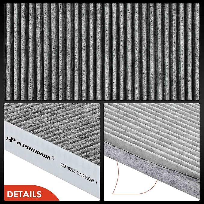 A-Premium 2-PC Engine & Cabin Air Filter with Activated Carbon Compatible with Toyota Prius C 2012-2019 1.5L