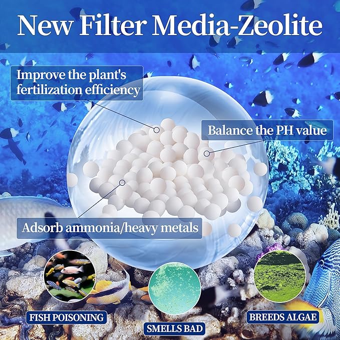 10 Pack EX Filter Cartridges Aquariums, Compatible with Whisper EX30/EX45/EX70 Filters,Large Carbon Filter Cartridges