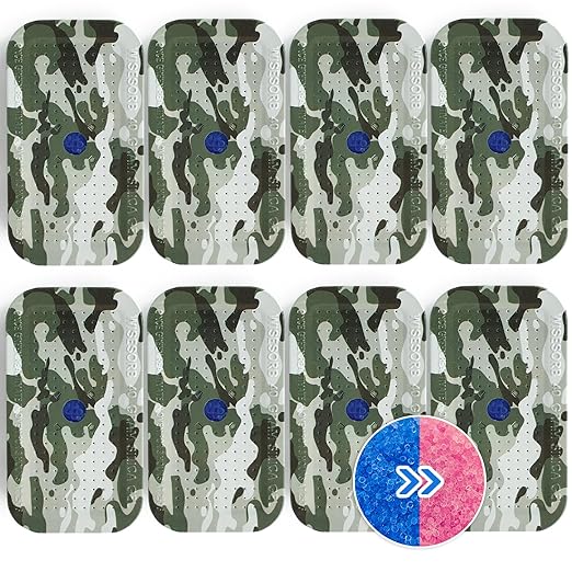 8Pcs 40g Rechargeable Gun Safe Dehumidifier, Blue to Pink Color Indicating Silica Gel Desiccant Canister - Camouflage, Desiccant Moisture Absorbs for Storage