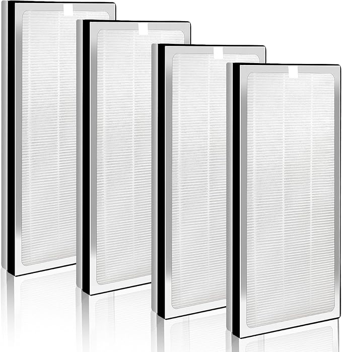 40 Replacement Filters Compatible with MA Air Purifier 40 Series, 3 in 1 with Pre-Filter, H13 Filter and Activated Carbon Filter, 4 Pack