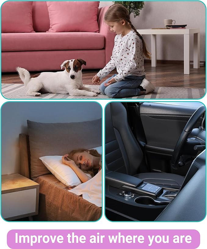 MB-032 Replacement Filter Compatible with TDBYWAE MB-032 Air Purifier, 3-in-1 filtration with Activated Carbon Filter, 4 Count