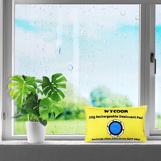 200g Rechargeable Desiccant Pack of 10, Moisture absorbers Bag, Desiccant Dehumidifier bag, Dehumidifier for Home Closets,Gun Safe, and Cars