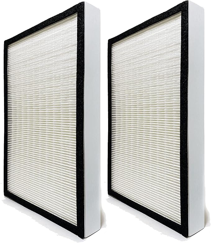 Nispira True HEPA Filter Replacement Compatible with Vornado Air Purifier AQS 25 35 Part MD1-0004. 2 Pack