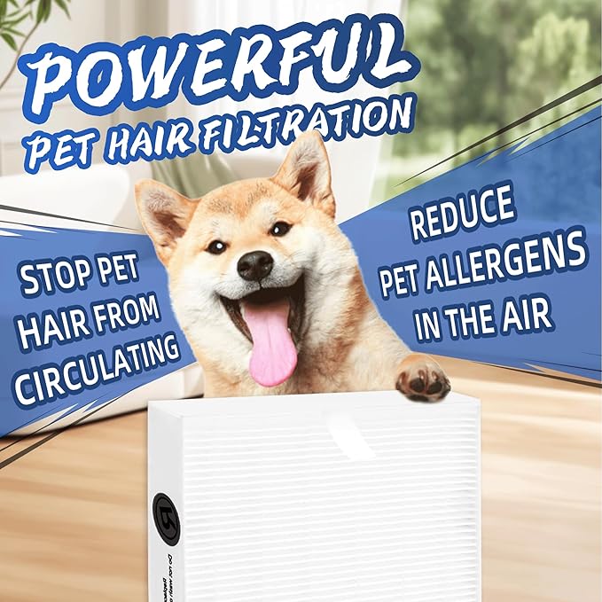 HPA200 Replacement Filters for Honeywell Air Purifier HPA200 HRF-ARVP200 Series,Compatible with HPA200, HPA201, HA202, HPA204, HPA250,HPA5200,4 True HEPA R Filter+8 Activated Carbon Pre-Filter A