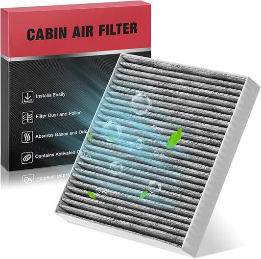 BDFHYK 1PC CF10140 Cabin Air Filter with Activated Carbon Compatible with Mitsubishi Eclipse Cross, Outlander, Outlander Sport, RVR, Compatible with Nissan Sentra, Maxima, Murano, Altima