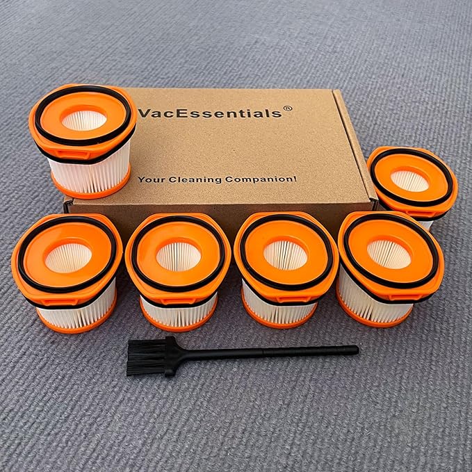 WS630 Filters Replacement Parts for Shark Wandvac System WS620 WS630 WS631 WS632 WS633 WS640 WS640AE WS640BL WS642 WS642AE, 6 Pack, Compare to Parts # XFFWV360
