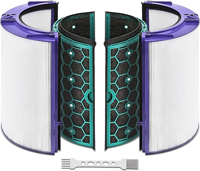 Replacement True Filter for Dyson TP04 TP06 TP07 TP09 TP10 HP04 HP06 HP07 HP09 HP10 PH01 PH02 PH04, Fan Sealed Two Stage 360 System Pure Cool - Activated Carbon