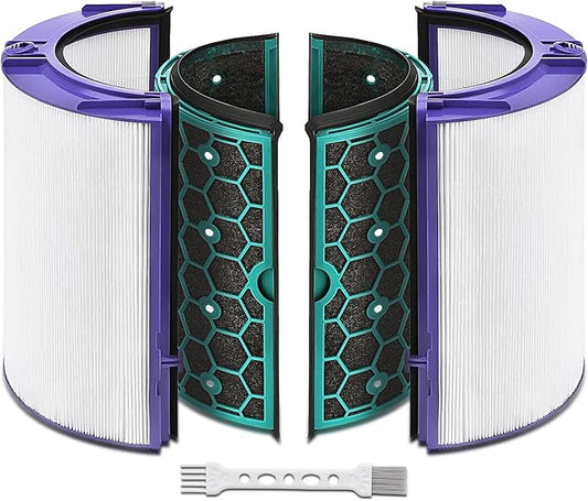Replacement True Filter for Dyson TP04 TP06 TP07 TP09 TP10 HP04 HP06 HP07 HP09 HP10 PH01 PH02 PH04, Fan Sealed Two Stage 360 System Pure Cool - Activated Carbon
