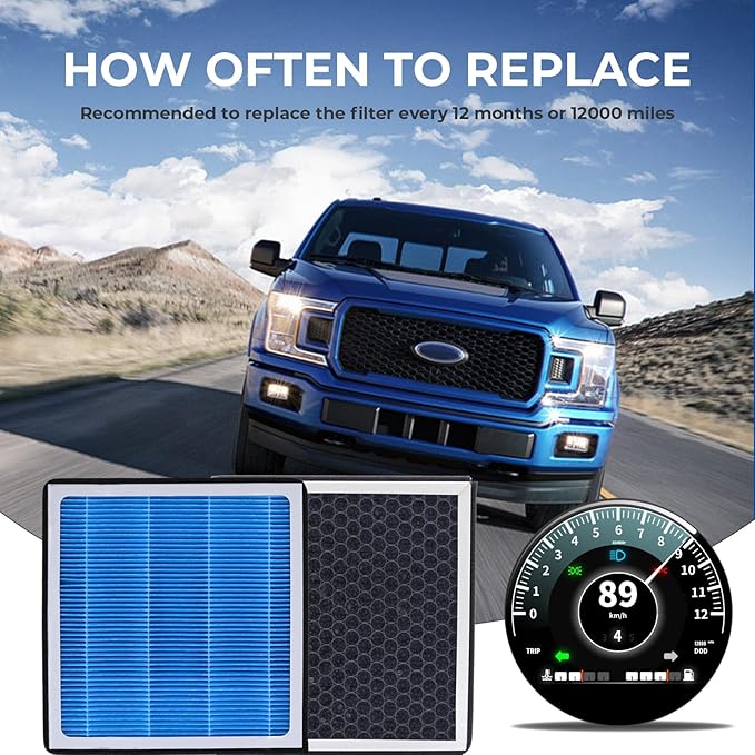 CF11182 Cabin Air Filter With Honda Civic,Clarity,CR-V CRV,CR-Z CRZ,Fit,HR-V HRV,Insight,Odyssey & Acura RDX,TLX 2016 2017 2018 2019 2020 2021 2022 2023 2024 Activated Carbon Air Filters