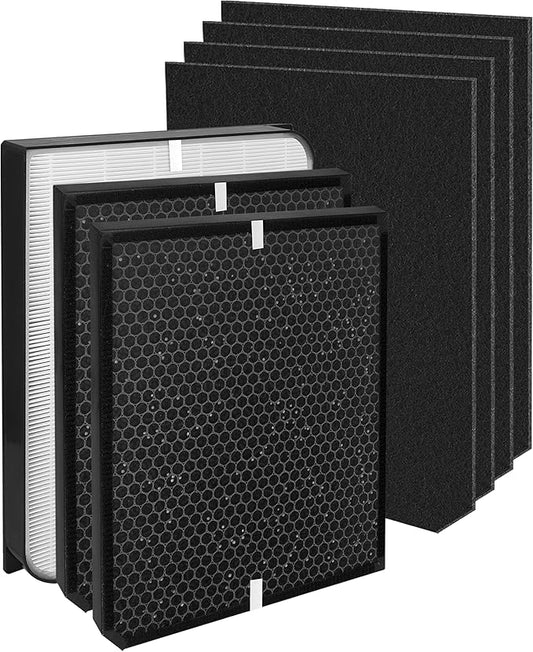 AD3000 Replacement Filter Compatible with Air Doctor 3000 Air Purifier, Fits 3000/3000M/3000Pro, Includes 1 Main Filter, 2 Activated Carbon Filters & 4 Pre-Filters, 7-Pack