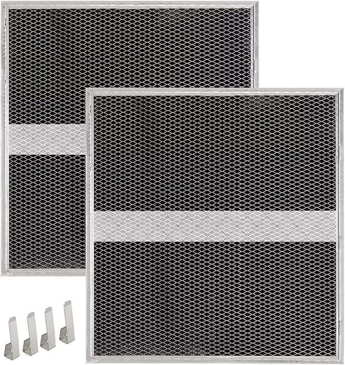 2 Pack S97020467 (HPF36) Range Hood Non-Duct Filter Kit, HPF36 Type Xd Charcoal Filter Kit for Broan Non-Ducted Range Hood, Fit For AHDA136BL, AHDA136SS, BCDF136SS, 14.62*15.88*0.18