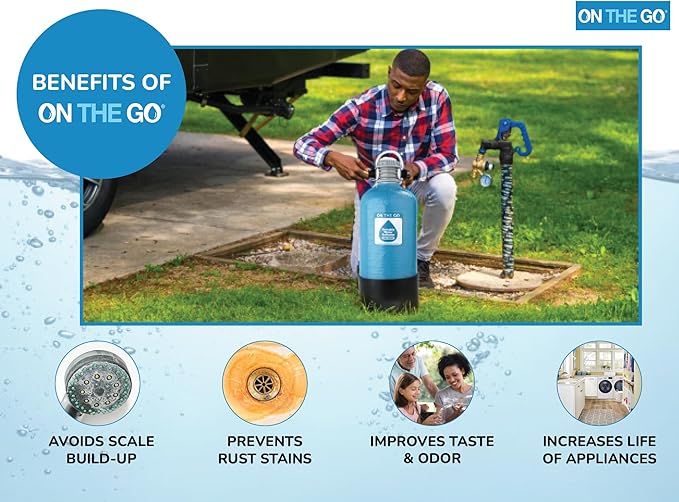 OTG4-DBLSOFT-Portable 16,000 Grain RV Water Softener (NOT made in China, assembled by U.S. Workers in Indiana)