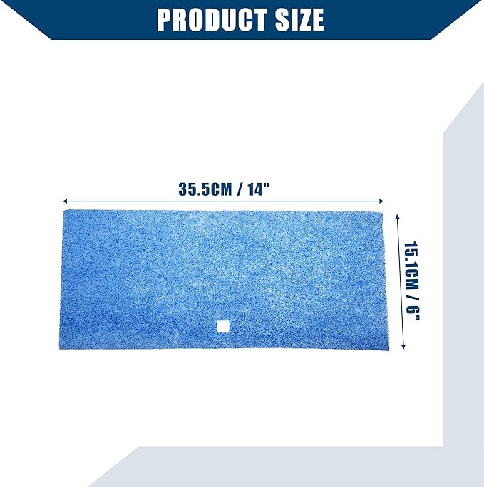 6"x14" Rv AC Air Filter for Coleman Air Conditioner AC 101G / RV Air Conditioner Filters/Durable / 2 Pcs Blue