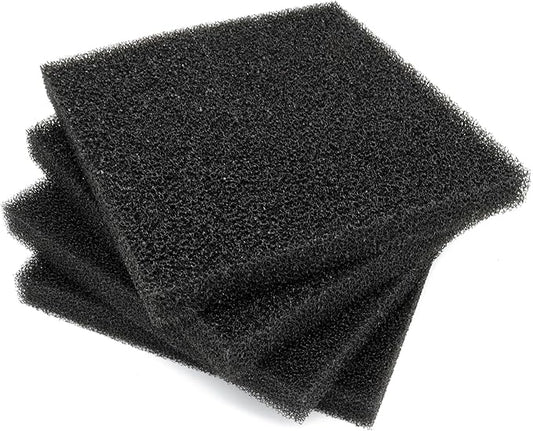 ALEGI 4 Pieces Aquarium Filter Foam Sponges Pad 9x9x1 inch, Fish Tank Bio Sponge Coarse Sheet Filter Media Pad, Cut-to-Size Foam for Pet Filters