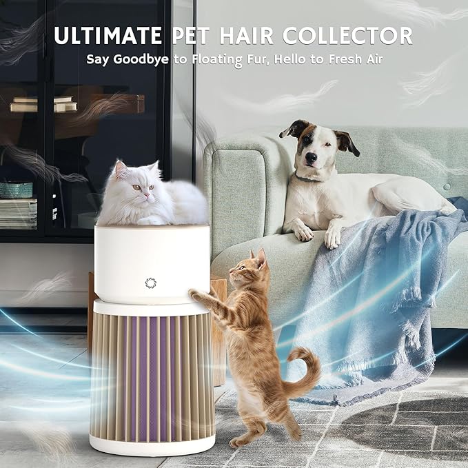 Airthereal H13 HEPA Air Purifier for Home Large Room up to 3500sq.ft, Air Cleaner for for Pet with Washable Filter, Suitable for Cat Hair, Pet Dander, Odor, Dust, Smoke, Air Quality Sensor, AGH400
