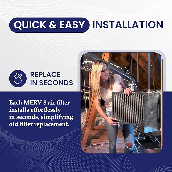 | Merv 8 | Washable Furnace Filter | Lifetime HVAC & Furnace Air Filter | Washable | Superior particle-holding Ability | Premium Quality Aluminum | 20x22x1