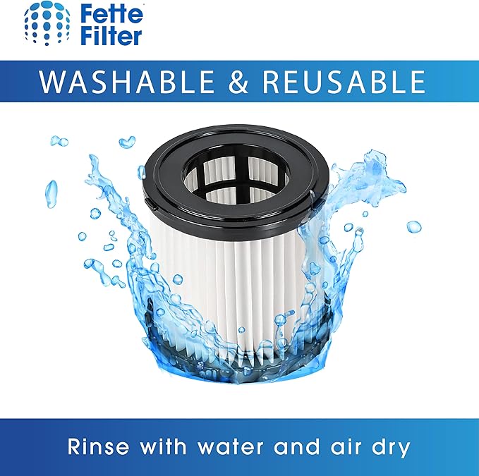 Fette Filter - A32VC05 A32RF08 Replacement Filter Compatible with RYOBI P3240 PCL733 PCL734 18V ONE+ 3 Gal. Wet/Dry Vacuums. Compatible with Hoover ONEPWR BH57105 - Pack of 4