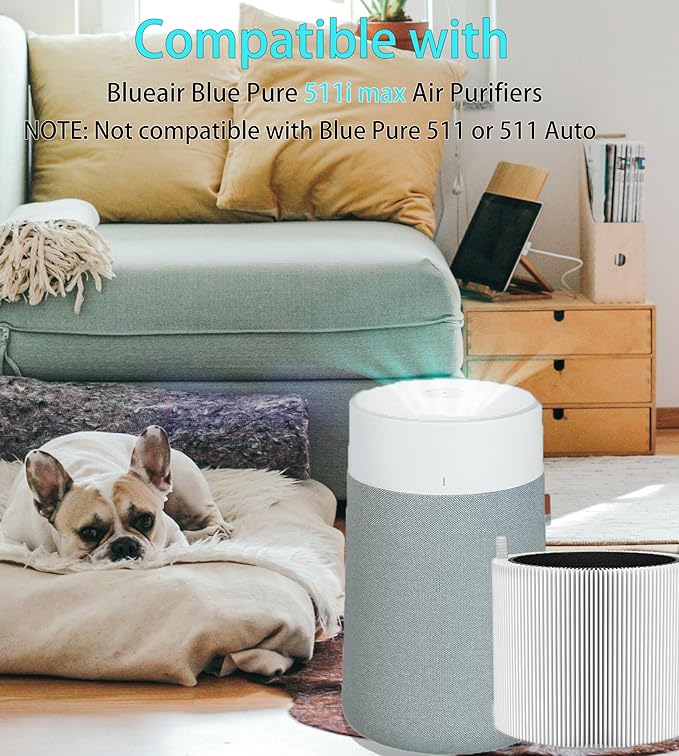311i MAX Replacement filter Compatible with Blue Pure 311i Max Air Purifier F3MAX,3-stage Filtration System Activated Carbon Replacement Filter, Compared part #F3MAX,2Pack