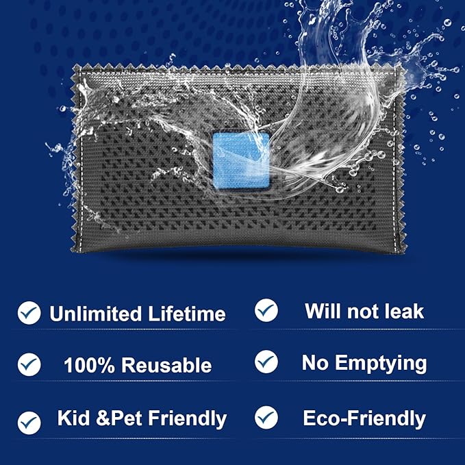 Timgle 20 Pcs 100g Rechargeable Desiccant Packs for Storage Silica Gel Packets Dry Moisture Absorbers Bags Reusable Desiccant Car Dehumidifiers Bag for Closet Home Car Moisture Absorbing