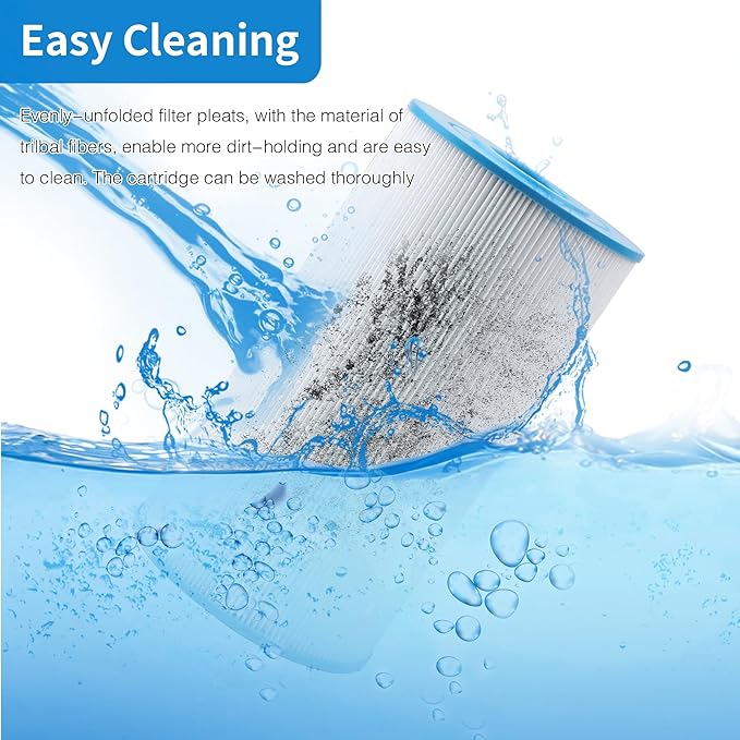 PWK30 Hot Springs Spa Filters, Compatible for Watkins 31489, Unicel C-6430, Filbur FC-3915, P/N0969601,73178, 73250, 71825, 30 sq.ft.Hot Tub Filter 3 Pack