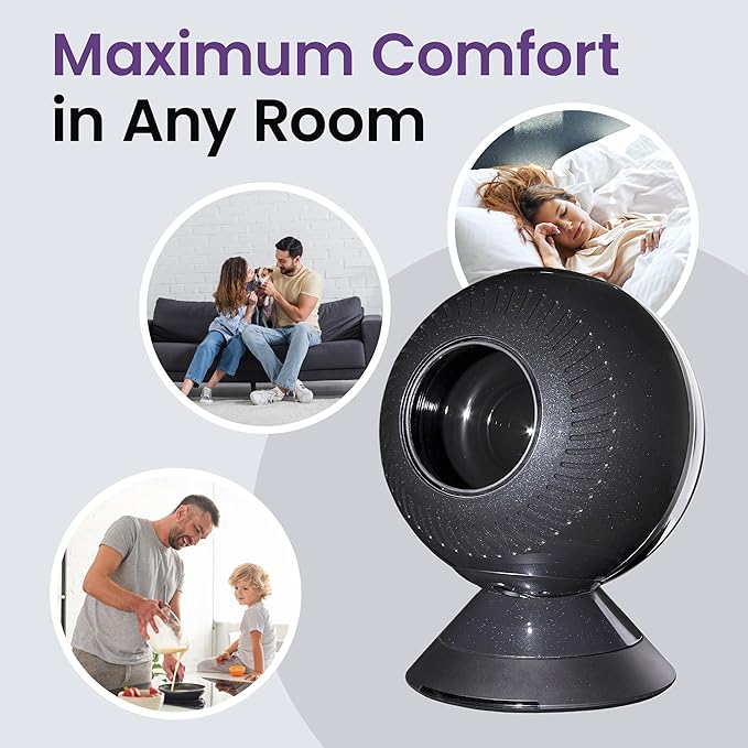 Greentech Environmental pureComfort YEAR-ROUND - Oscillating Fan and Heater - Powerful, Whisper-Quiet, and Adjustable Bladeless Airflow