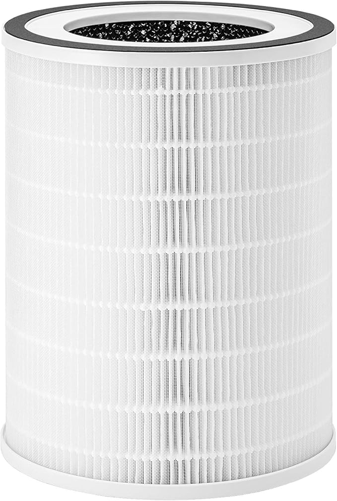 CUCKOO True HEPA Air Purifier Bundle with Extra Filter, Up to 456 sq. ft., 3-Stage Filter with H13 HEPA and Activated Carbon, Small Air Purifiers for Home Bedroom, White (CAC-I0510FW)