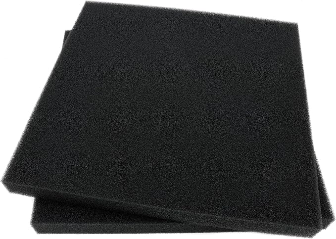 Aquarium Filter Bio Sponge Pad, Foam Sponges Filter Media, Cut fit it Filter Accessories for Fish Tanks and Ponds (18"x18"x1.6" (50PPI) 2 Pack)