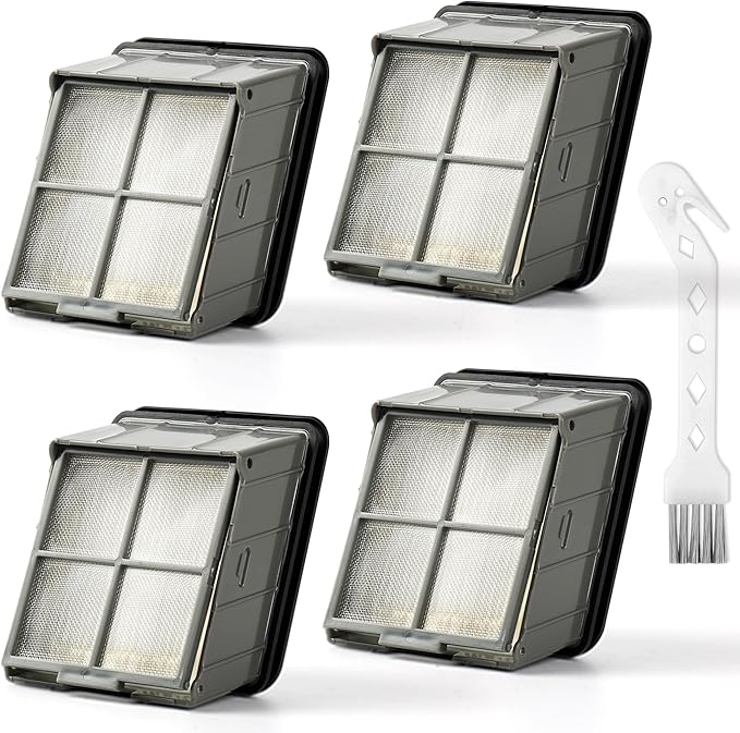 3930F 3882 HEPA Filter Replacement Compatible with Bissell CrossWave OmniForce Edge Cordless Multi-Surface Hard Floor Cleaner Wet Dry Vacuum, 4 Bissell FreshStart Filters for Select CrossWave, 1640066
