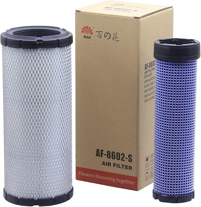 AF-8602-S Air (H&V) Filter Replaces P822768 + P822769, RE68048 + RE68049, AF25553, LAF8143, 46489, CA9246, AM129028, R1401-42280, 129062-12560, RS3702+RS3703, 6666333+666634 (Pack of 1 set)