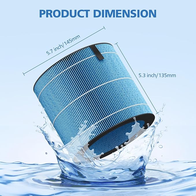 MIRO PRO Humidifier Wicking Filter Compatible with Afloia MIRO PRO and KILO PRO Air Puri-fier & Humidifier 2-in-1, Washable Durable Wet Curtain, 2 Pack