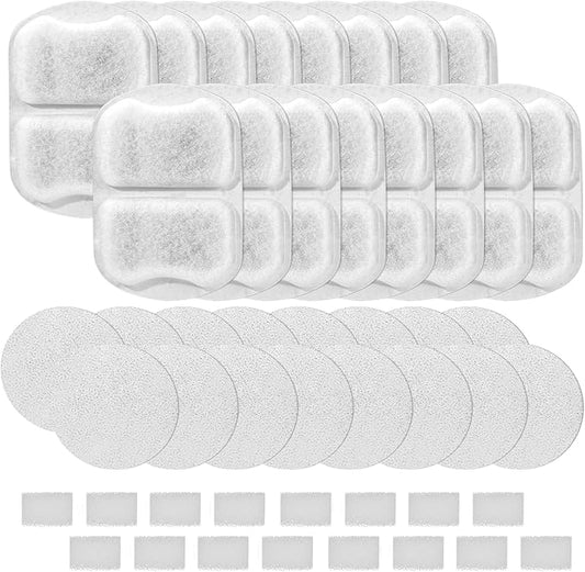 16 Sets Replacement Filters-Dog Water Fountain Filters for Large Dogs, Pet Water Filters Compatible with oneisall 7L/230oz/1.8G Stainless Steel Dog Fountain