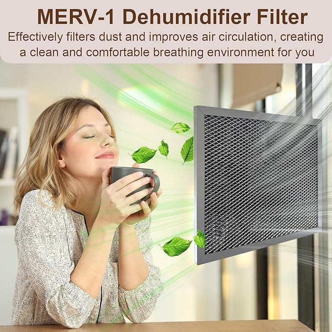 2 Pack MERV-1 Filter Replacement for ALORAIR Galaxy 60, 60P, 85P Dehumidifiers, Compatible with Guardian 60, 60P, 85P Dehumidifiers, Used for Crawlspace, Commercial, Basements Dehumidifier