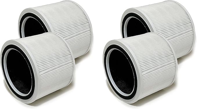 Nispira Core 200S Filter Replacement For LEVOIT Air Purifier Core 200S-RF 3-in-1 H13 HEPA Activated Carbon, 4 Pack