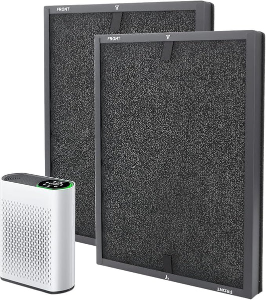 HAP602 Replacement Filters for ECOSELF HAP602 HAP602WF Air Purifier, 3-in-1 Filtration of Pre-Filter & Carbon Filter Replacement, 2 Pack