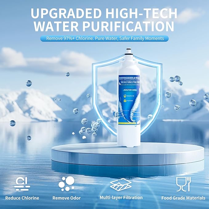 ADQ73613401 Replacement for LG LT800P, LT800PC, ADQ736134, ADQ73613402, Kenmore 9490, Kenmore 46-9490, Replacement Water Filters, Pack of 2