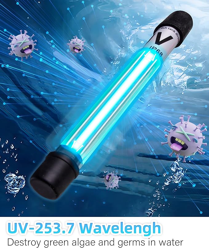 COOSPIDER Aquarium Filter U-Very Suitable for 10-45 Gallon Tank, 158GPH Small Fish Tank Filters for Green Control, Powerful Internal Submersible Pump for Turtle Tank, Air Supply & Oxygen Enhancement